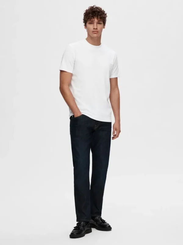 SELECTED KORTÄRMAD T-SHIRT White Discount