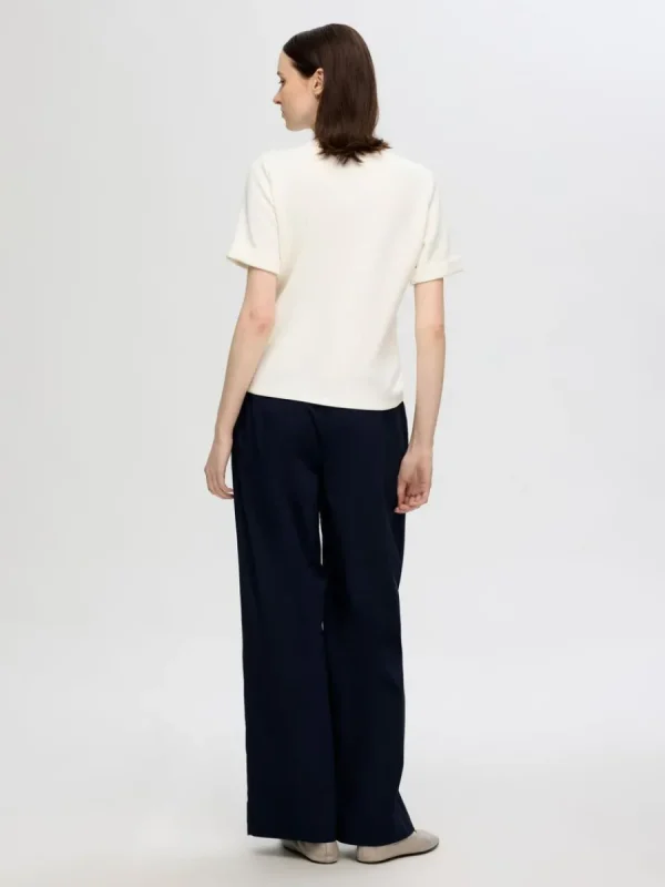 SELECTED KORTÄRMAD T-SHIRT White Online