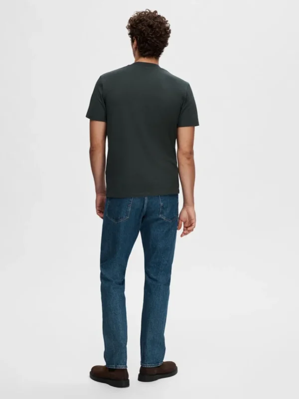 SELECTED KORTÄRMAD T-SHIRT Grey Cheap