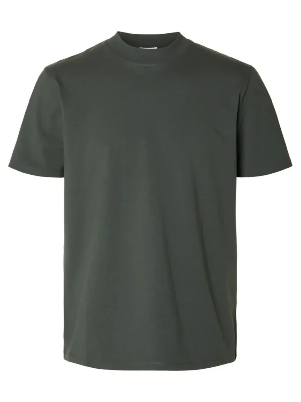 SELECTED KORTÄRMAD T-SHIRT Grey Cheap