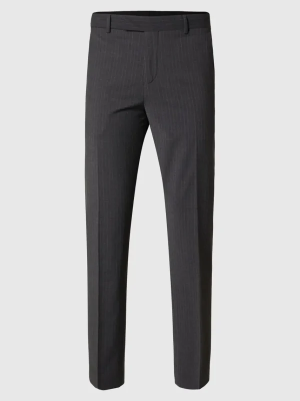 SELECTED KRITSTRECKSRANDIG KOSTYMBYXOR Grey Outlet