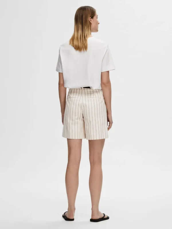 SELECTED KRITSTRECKSRANDIG SHORTS Beige New