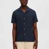 SELECTED KUBAKRAGE SKJORTA Blue New