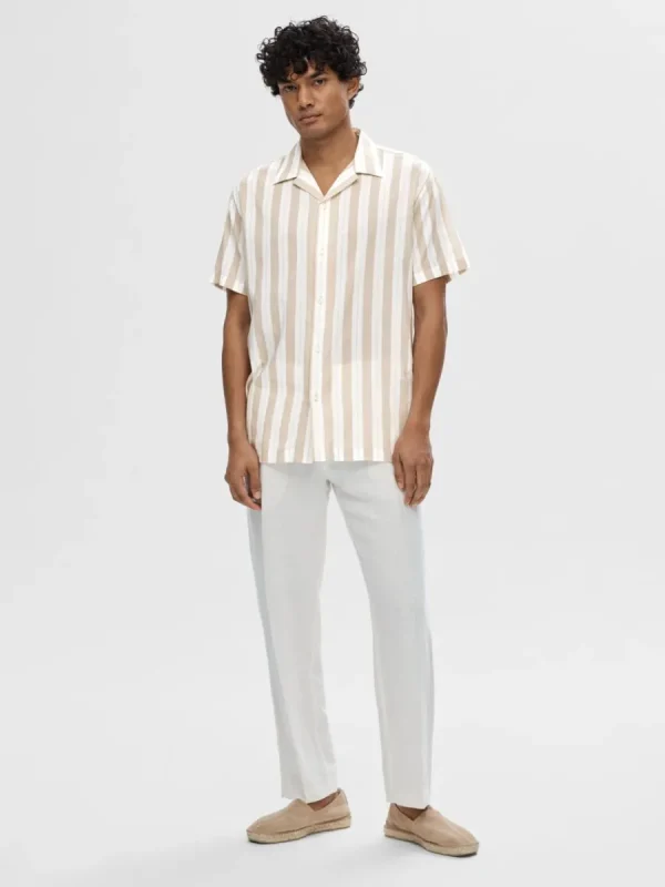 SELECTED KUBAKRAGE SKJORTA Beige Sale