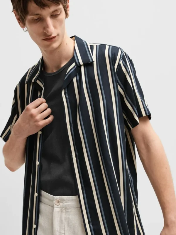SELECTED KUBAKRAGE SKJORTA Blue Discount