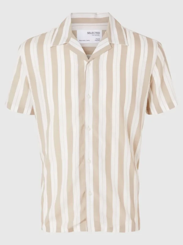SELECTED KUBAKRAGE SKJORTA Beige Sale