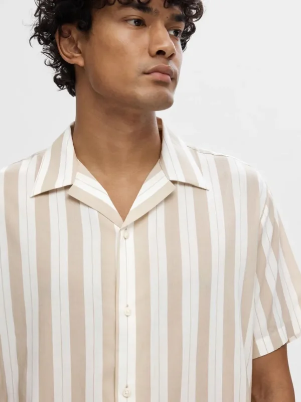 SELECTED KUBAKRAGE SKJORTA Beige Sale