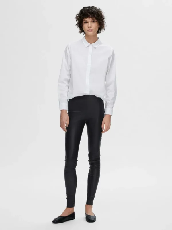 SELECTED LAMM LEGGINGS Black Cheap