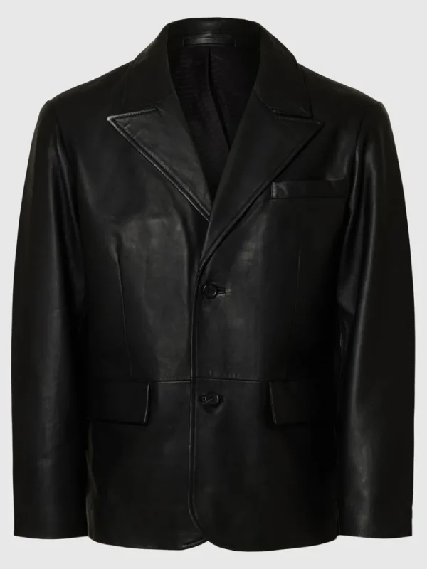 SELECTED 100% LÄDER KAVAJ Black Online