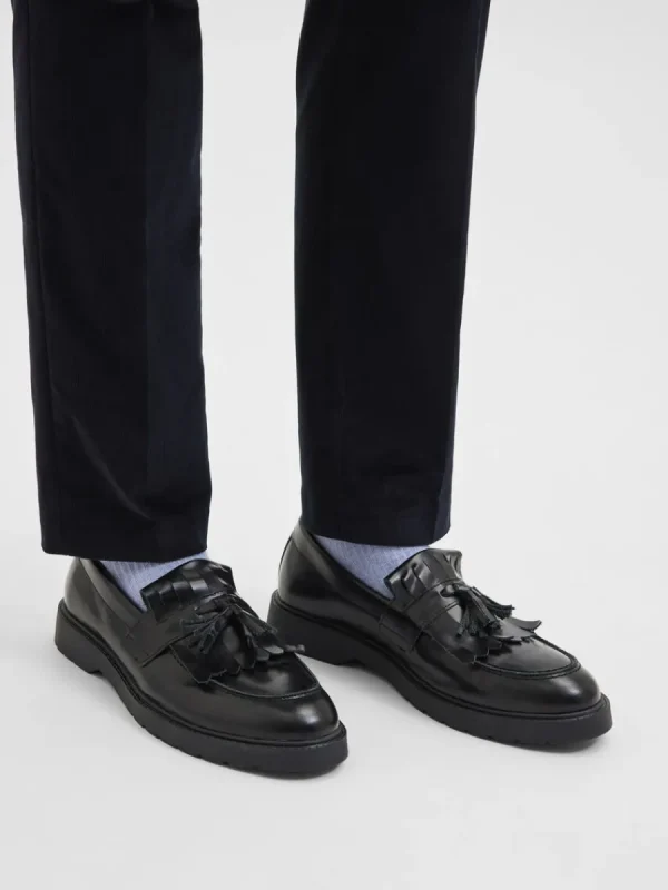 SELECTED LÄDER KILTIE LOAFERS Black Cheap