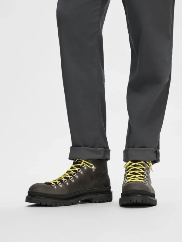 SELECTED LÄDER VANDRING STÖVLAR Brown Best