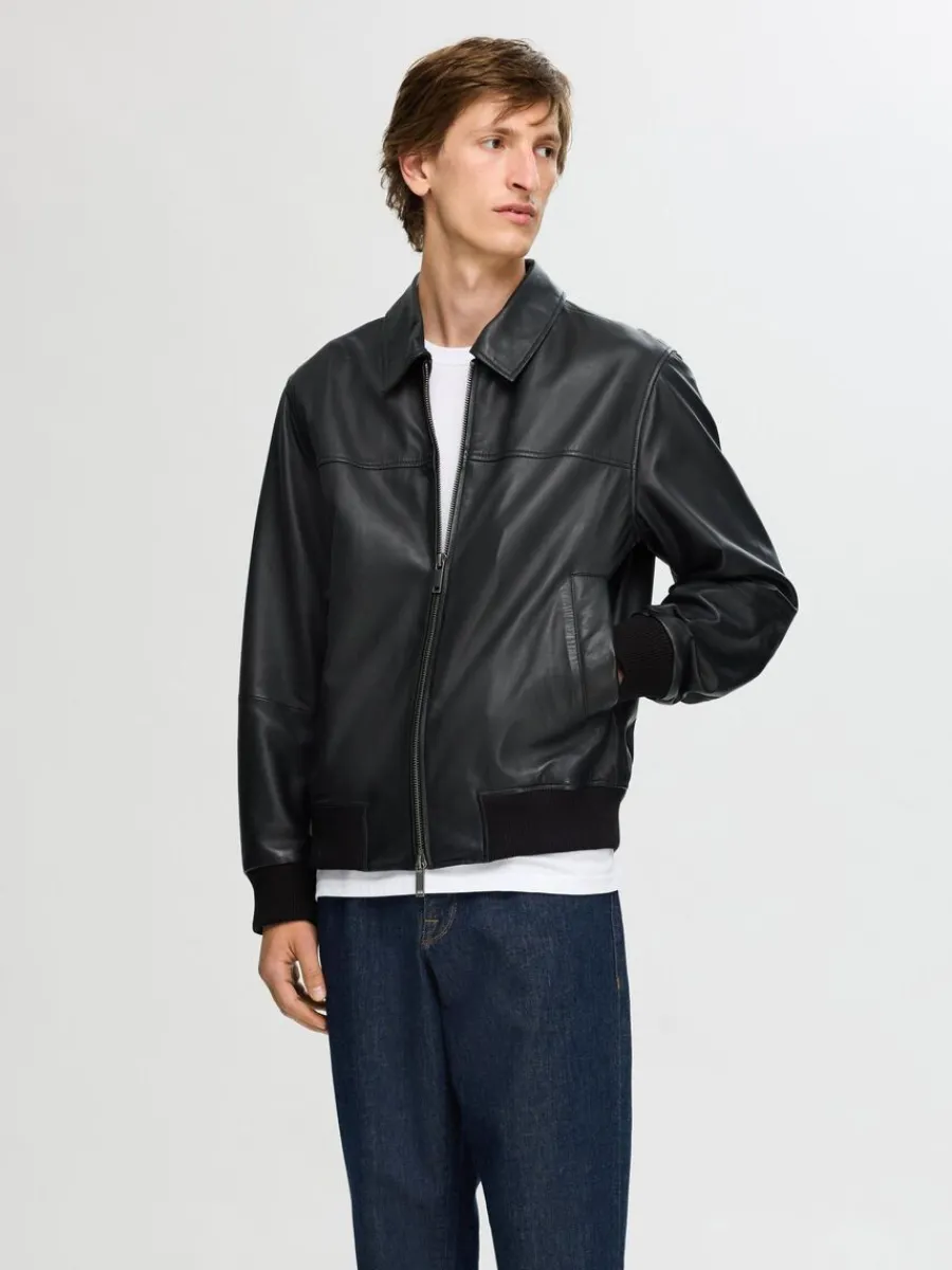 lderjacka_0.webp SELECTED 100% LÄDERJACKA Black Discount