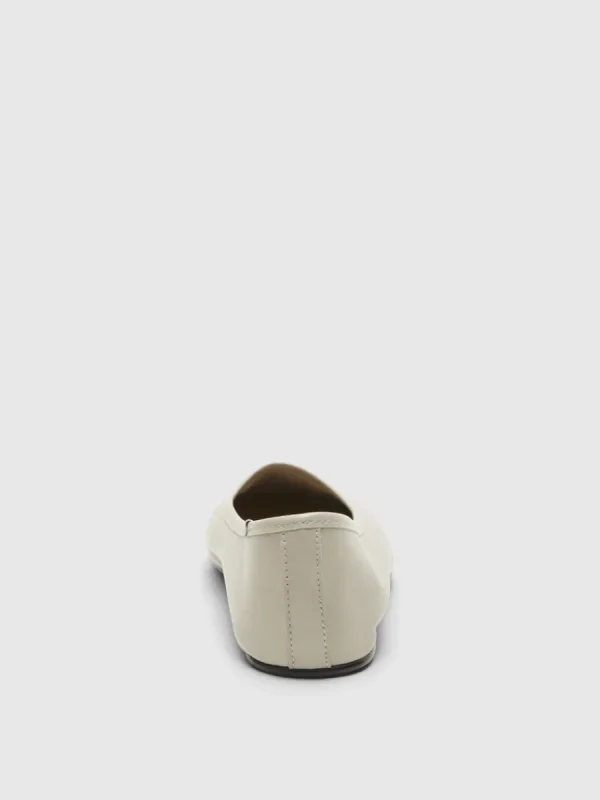 SELECTED LÄDERSYDD BALLERINASKOR Beige Fashion