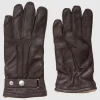 SELECTED LÄDERSYDD HANDSKAR Brown Fashion