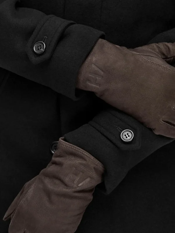 SELECTED LÄDERSYDD HANDSKAR Brown Fashion