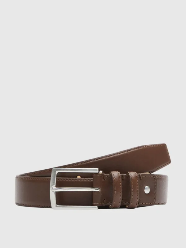 SELECTED LÄDERSYDD SKÄRP Brown Cheap