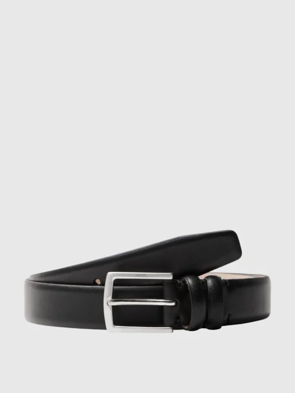 SELECTED LÄDERSYDD SKÄRP Black New