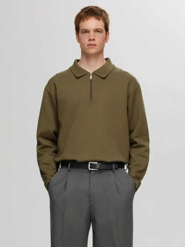 SELECTED LÄDERSYDD SKÄRP Black Cheap
