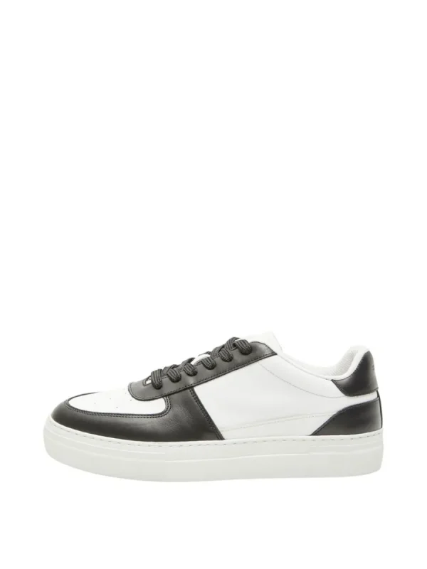 SELECTED LÄDERSYDD SNEAKERS Black Hot