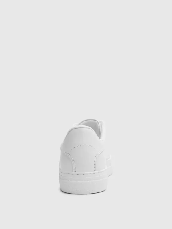 SELECTED LÄDERSYDD SNEAKERS White Fashion