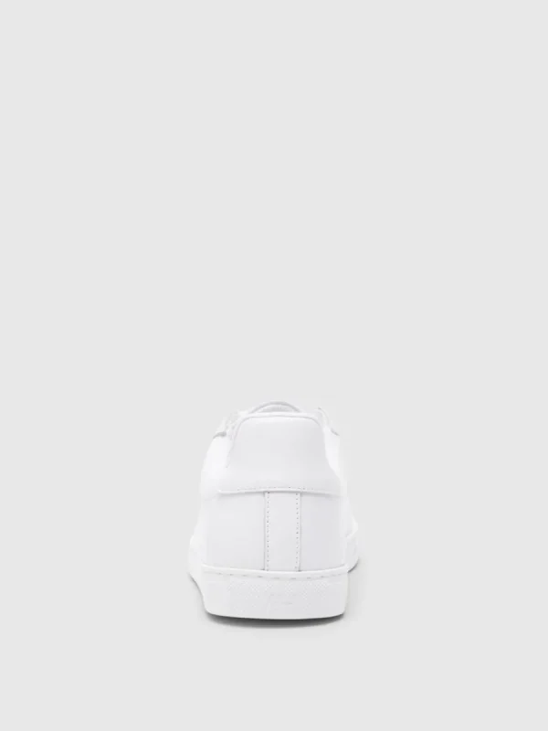 SELECTED LÄDERSYDD SNEAKERS White Fashion