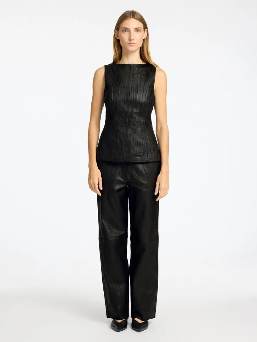 ldersydd_topp_1.webp SELECTED LÄDERSYDD TOPP Black Clearance