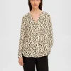 SELECTED LEOPARDTRYCK SKJORTA Beige Cheap