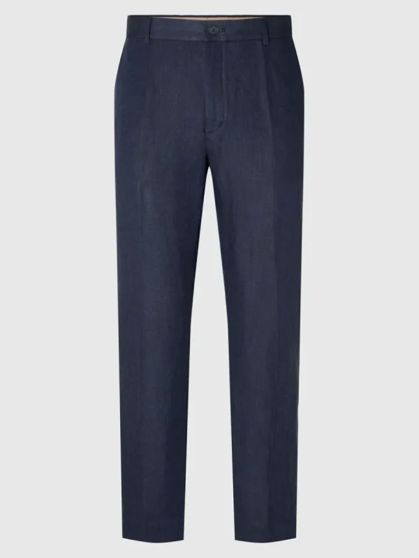 SELECTED 100% LINNE KOSTYMBYXOR Blue Shop
