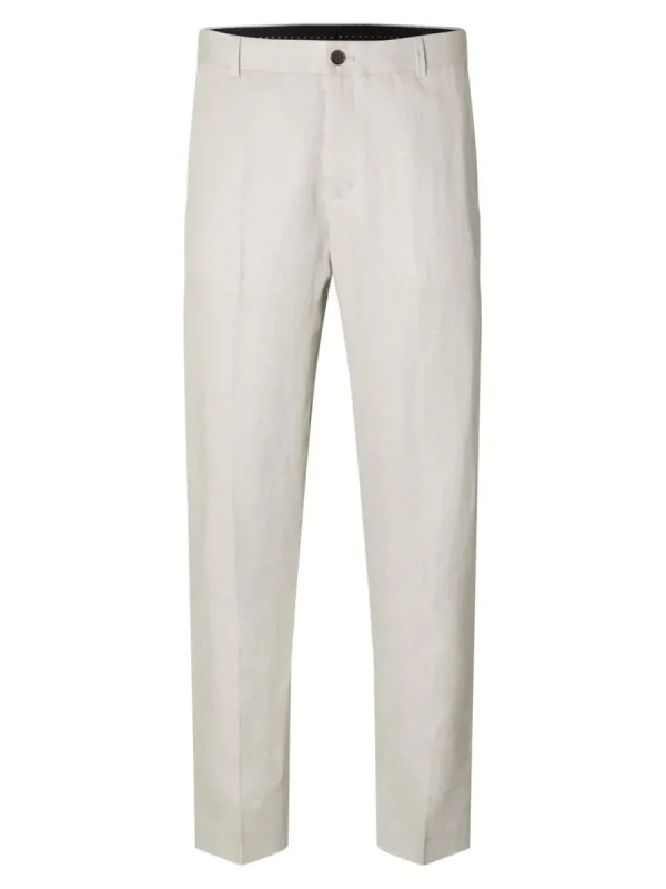 SELECTED 100% LINNE KOSTYMBYXOR Beige Store