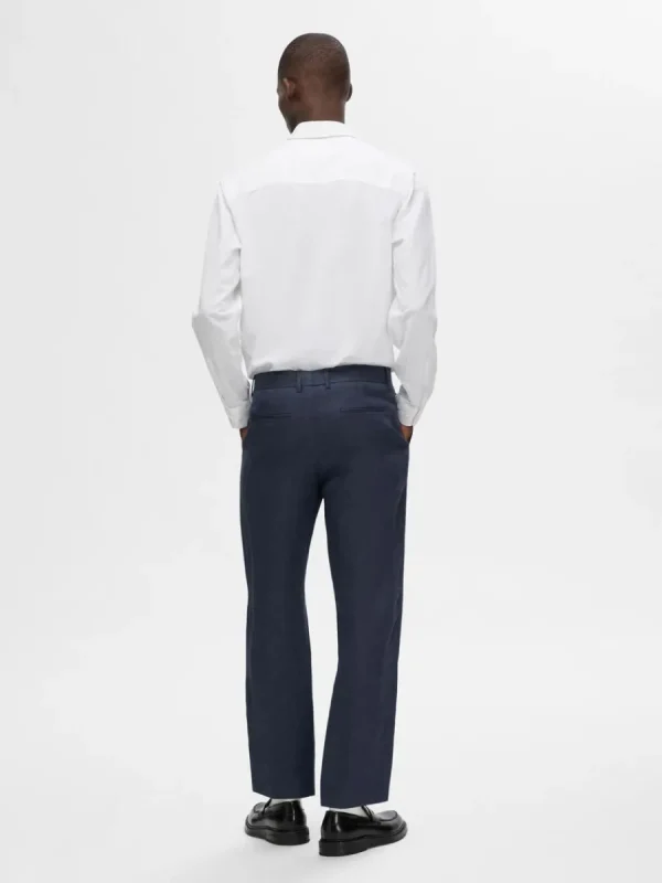 SELECTED 100% LINNE KOSTYMBYXOR Blue Shop