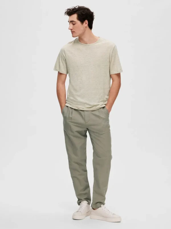 SELECTED LINNESYDDA T-SHIRT Beige New
