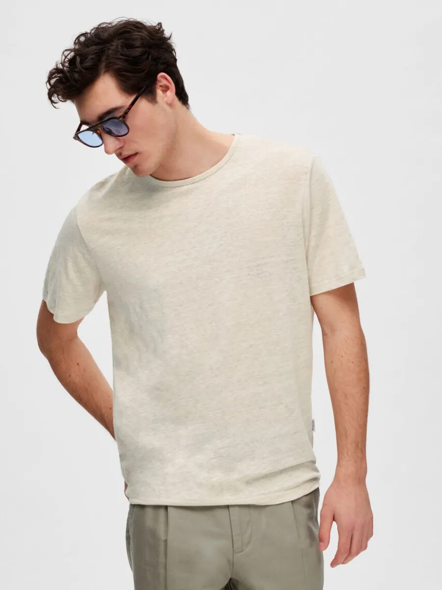 linnesydda_tshirt_2-1.webp SELECTED LINNESYDDA T-SHIRT Beige New