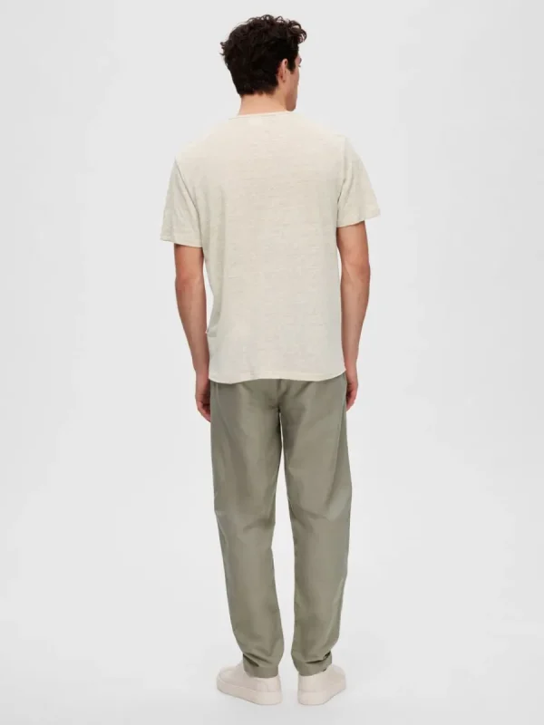 SELECTED LINNESYDDA T-SHIRT Beige New