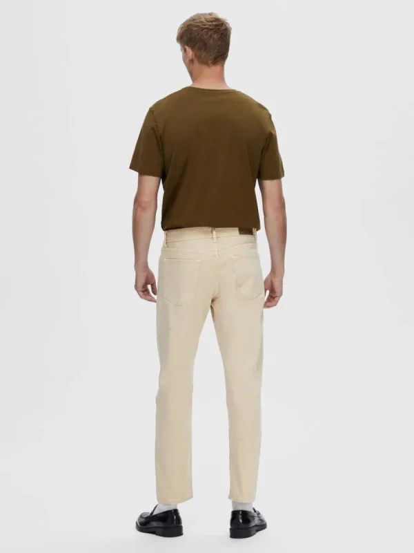 SELECTED 196 LJUS TVÄTT STRAIGHT FIT-JEANS Beige New