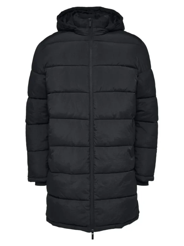 SELECTED LÅNG PUFFERJACKA Black New