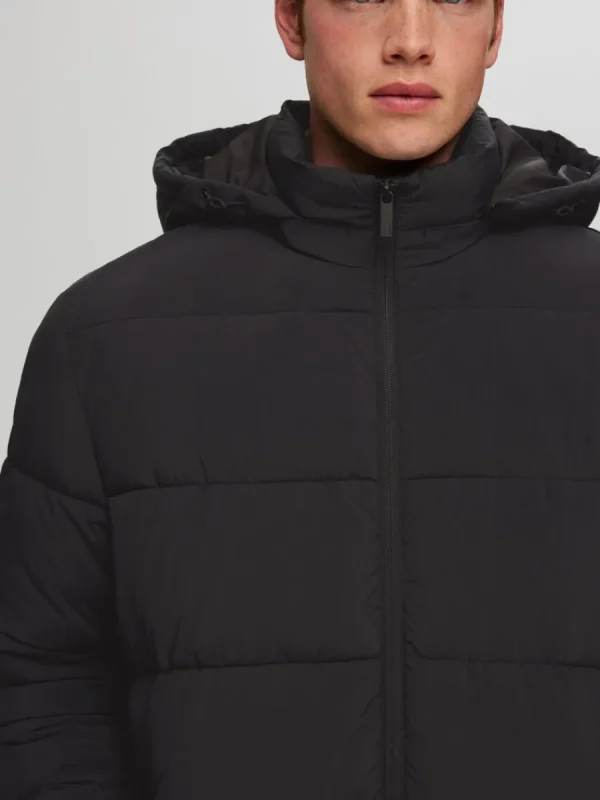 SELECTED LÅNG PUFFERJACKA Black Cheap