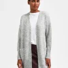 SELECTED LÅNG STICKAD KOFTA Grey Cheap