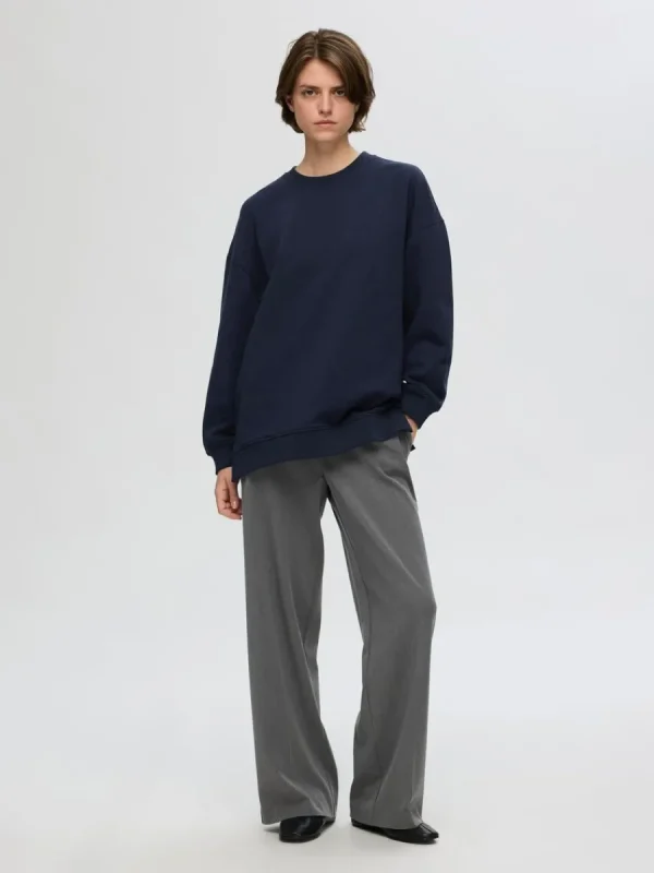SELECTED LÅNG SWEATSHIRT Blue Clearance