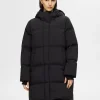 SELECTED LÅNG TÄCKKAPPA Black Flash Sale