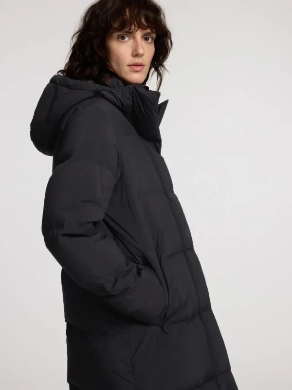 SELECTED LÅNG TÄCKKAPPA Black Online