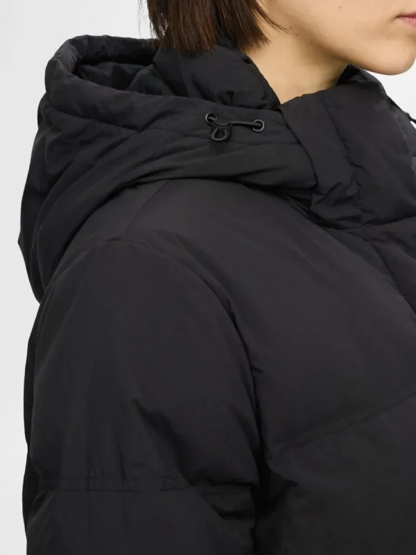 SELECTED LÅNG TÄCKKAPPA Black Flash Sale