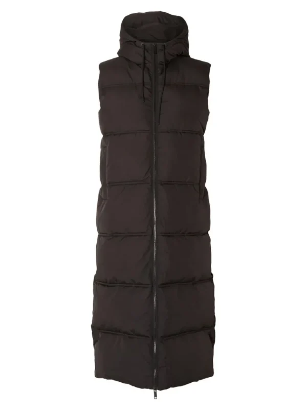 SELECTED LÅNG VÄST Black Discount