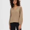 SELECTED LÅNGA ÄRMAR BLUS Brown Best Sale