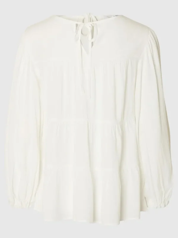 SELECTED LÅNGA ÄRMAR BLUS White Sale