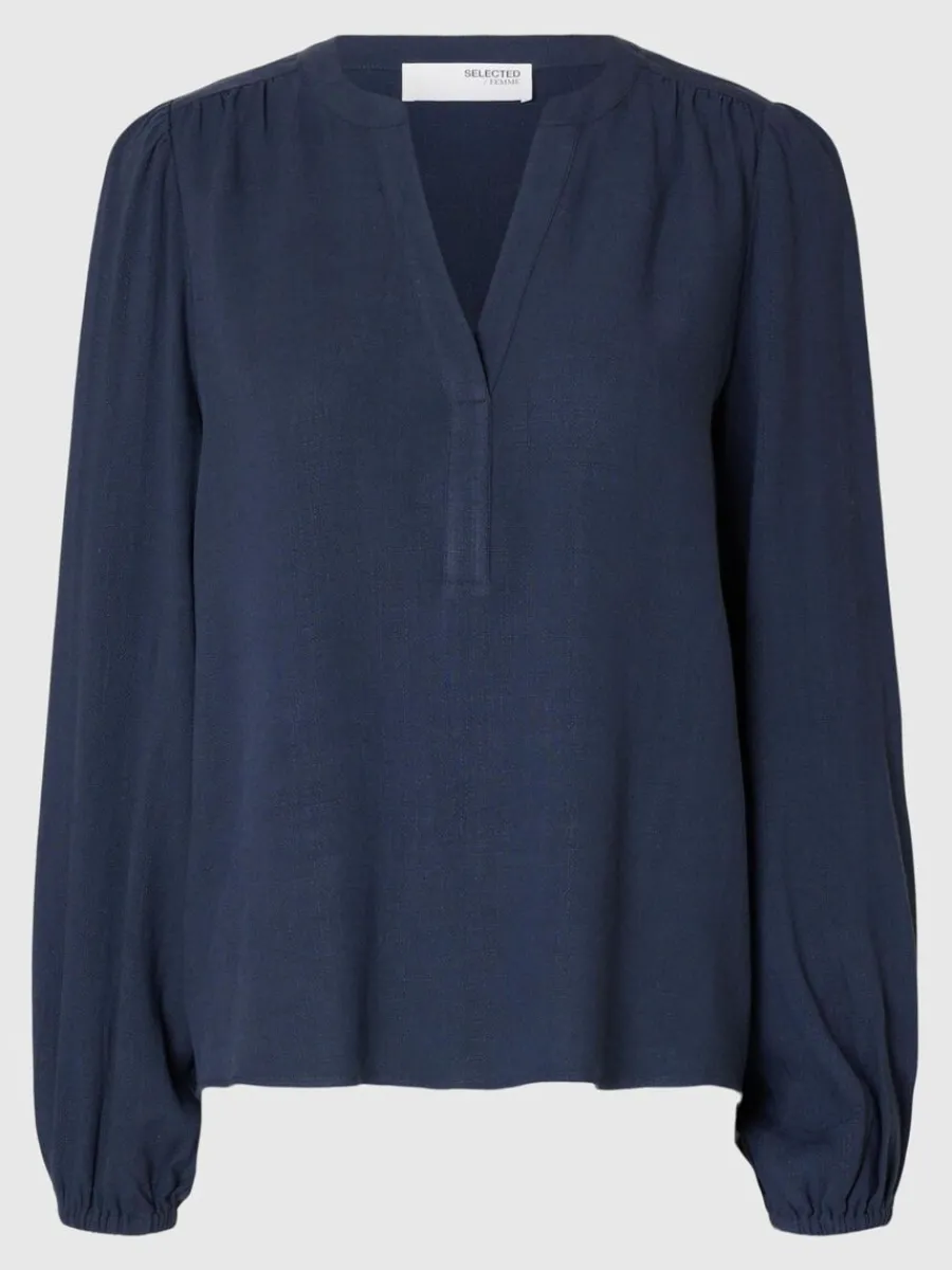 lnga_rmar_blus_3-2.webp SELECTED LÅNGA ÄRMAR BLUS Blue Outlet