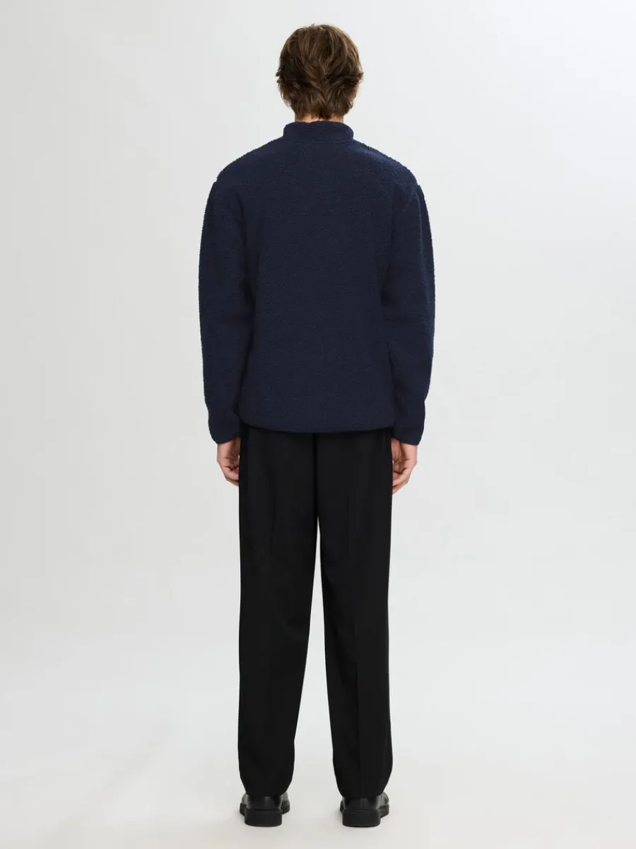 lnga_rmar_fleece_med_halv_5.webp SELECTED LÅNGA ÄRMAR FLEECE MED HALVLÅNGT BLIXTLÅS Blue Sale