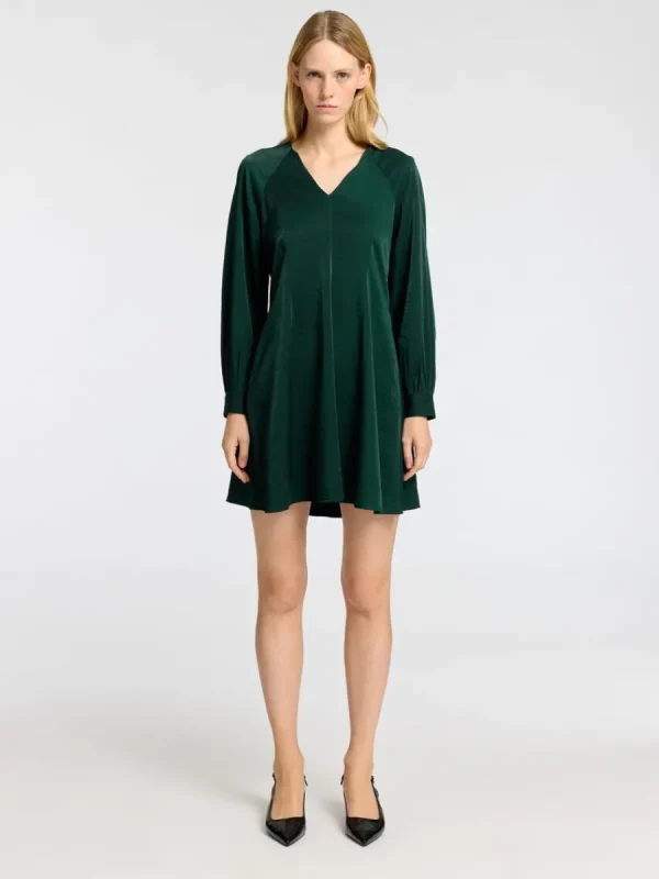 SELECTED LÅNGA ÄRMAR KORT KLÄNNING Green Shop
