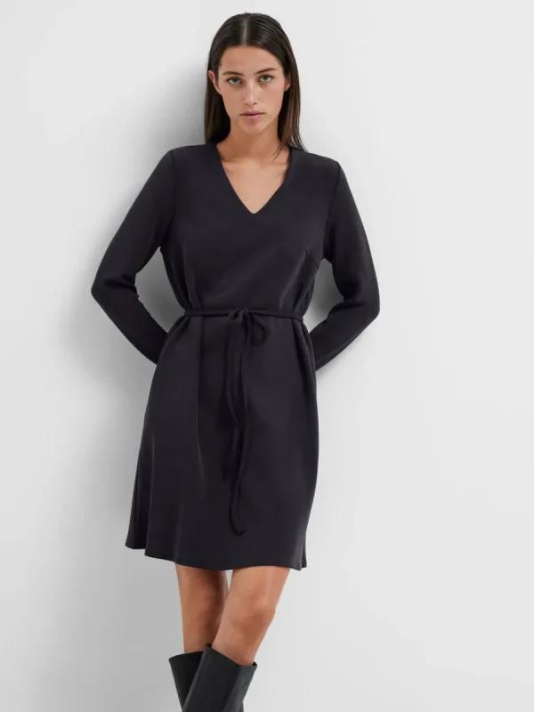 SELECTED LÅNGA ÄRMAR KORT KLÄNNING Black Hot