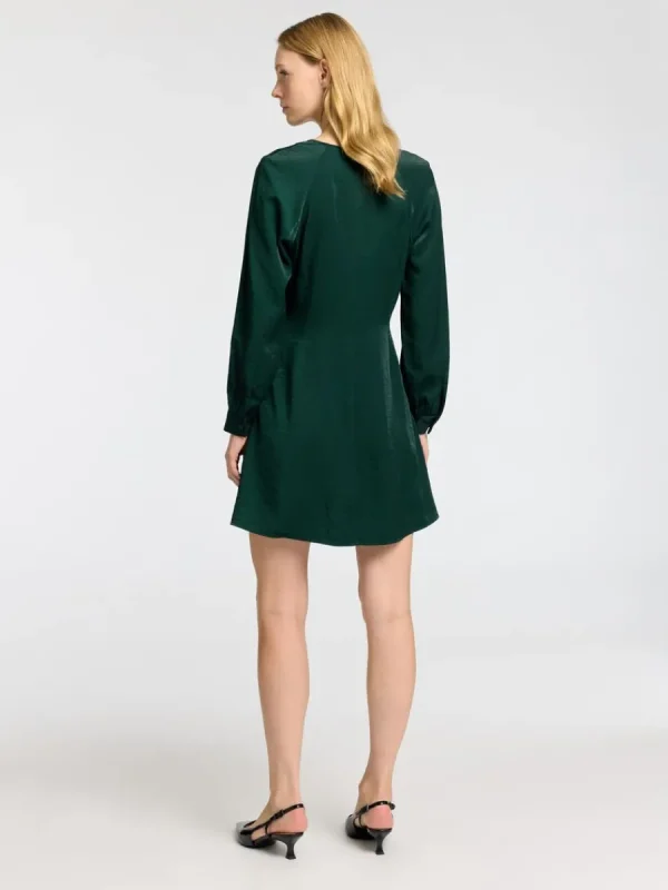 SELECTED LÅNGA ÄRMAR KORT KLÄNNING Green Shop