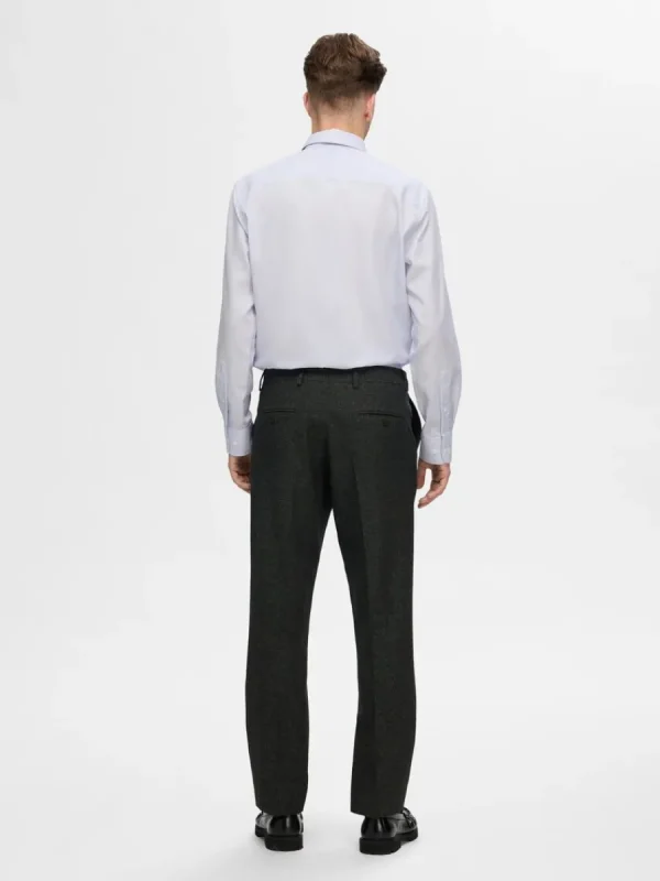 SELECTED LÅNGA ÄRMAR RANDIG SKJORTA White Store